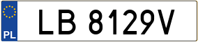 Trailer License Plate